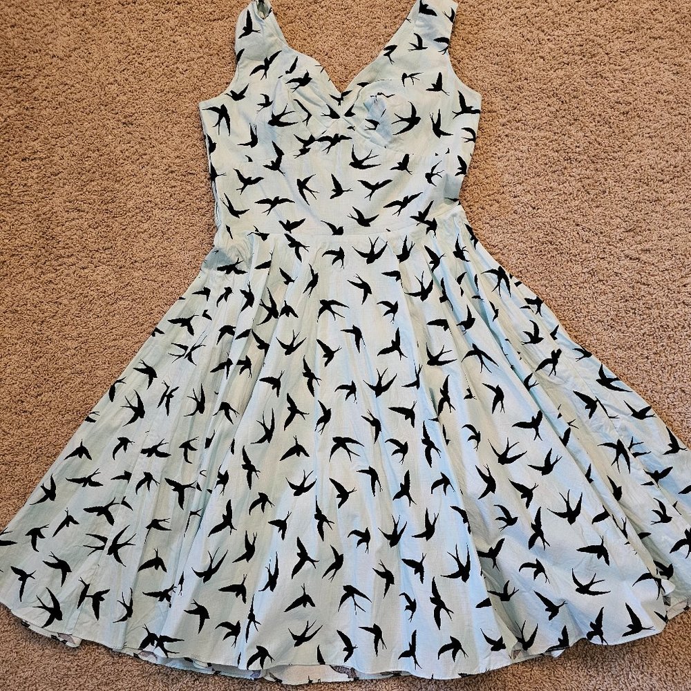 Bernie Dexter Saturday Night dress in Swans?, EUC
